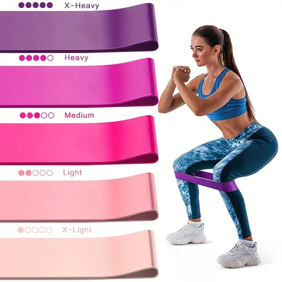 Pilates Yoga Workout At Home - 1pc/5pcs Yoga Resistance Bands, Suitable For