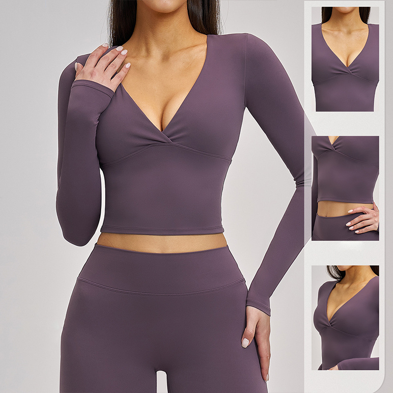 SVEIC Yoga Long Sleeve V Neck  – Pilates V Yoga recenzja i cena