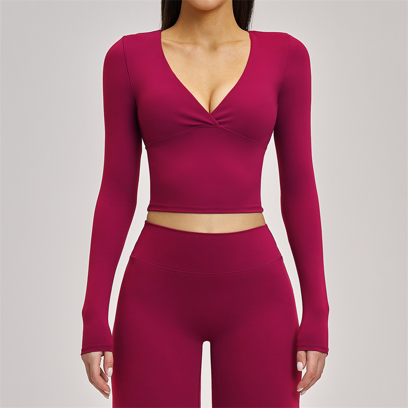 SVEIC Yoga Long Sleeve V Neck  – Pilates V Yoga recenzja i cena