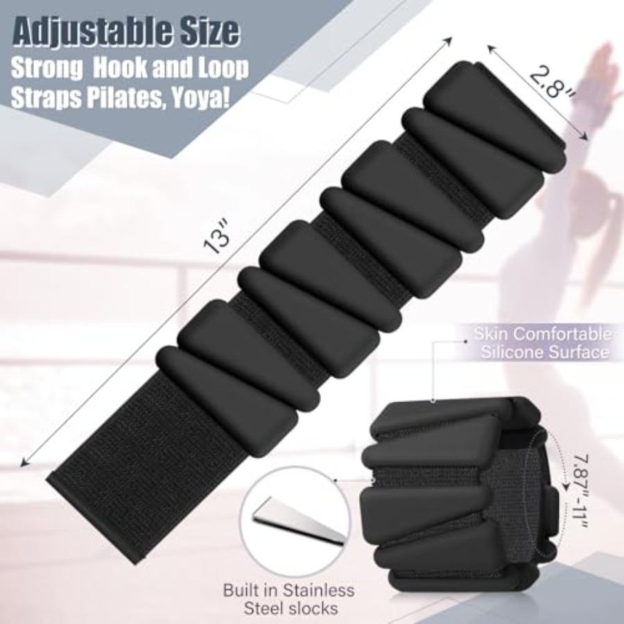 Adjustable Silicone Wrist Ankl – Home Pilates Yoga recenzja i cena
