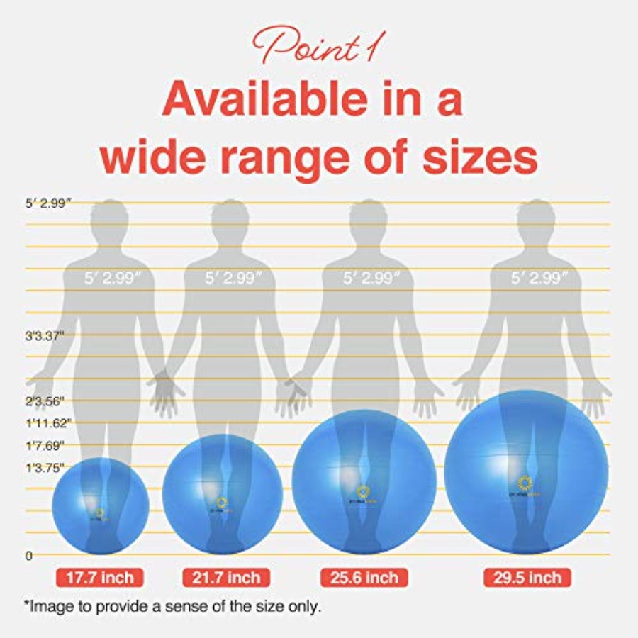 Exercise Ball for Balance Stab – Pilates Yoga Workout At Home recenzja i cena