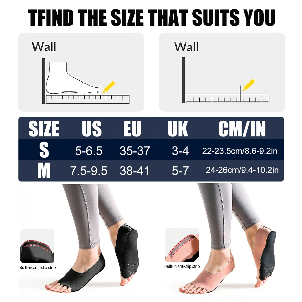 1Pair Toeless Yoga Socks for W – Home Pilates Yoga recenzja i cena