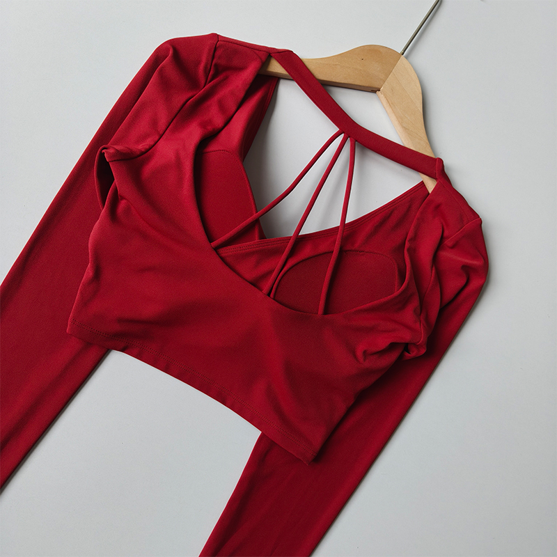 Gym Designed V-neck Long-sleev – Pilates V Yoga recenzja i cena