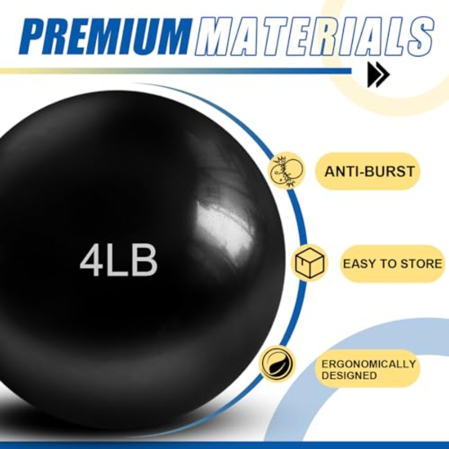 4 Pcs 2lb 3lb 3lb 4lb Weighted – Pilates Toning Ball recenzja i cena