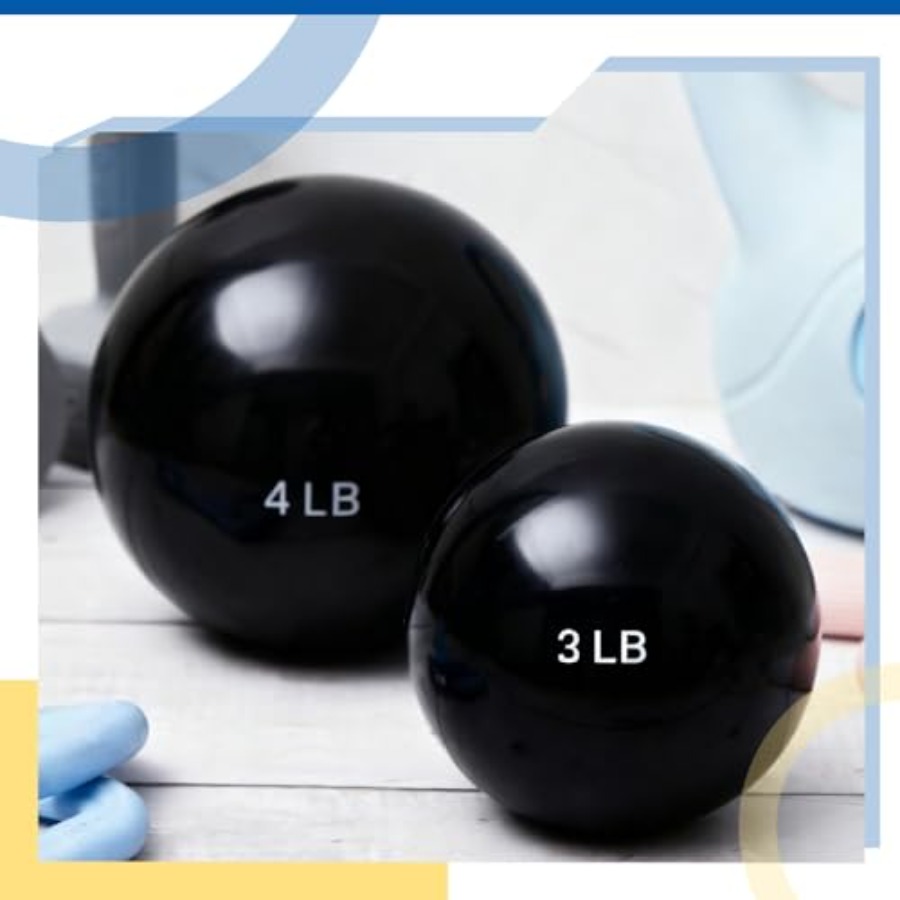 4 Pcs 2lb 3lb 3lb 4lb Weighted – Pilates Toning Ball recenzja i cena