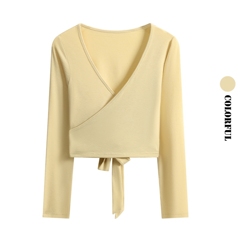 DRUR Long Sleeve Wrap Yoga Top – Pilates V Yoga recenzja i cena