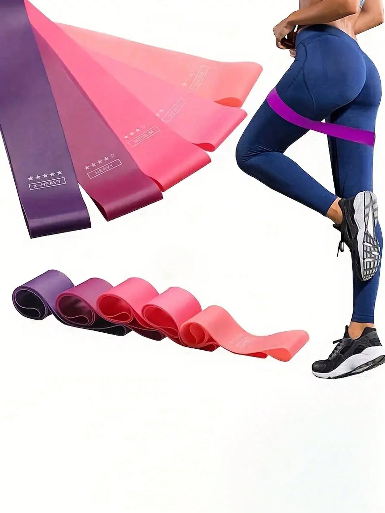 1pc/5pcs Yoga Resistance Bands – Pilates Yoga Workout At Home recenzja i cena